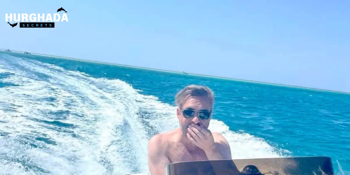 A man having fun in boat