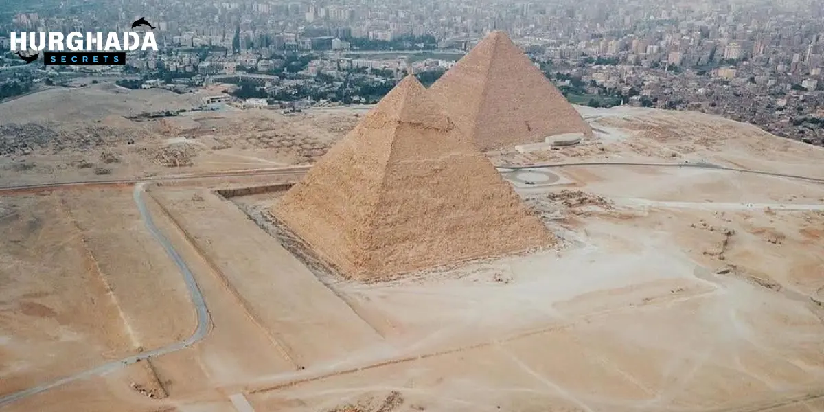 Two pyramids from above
