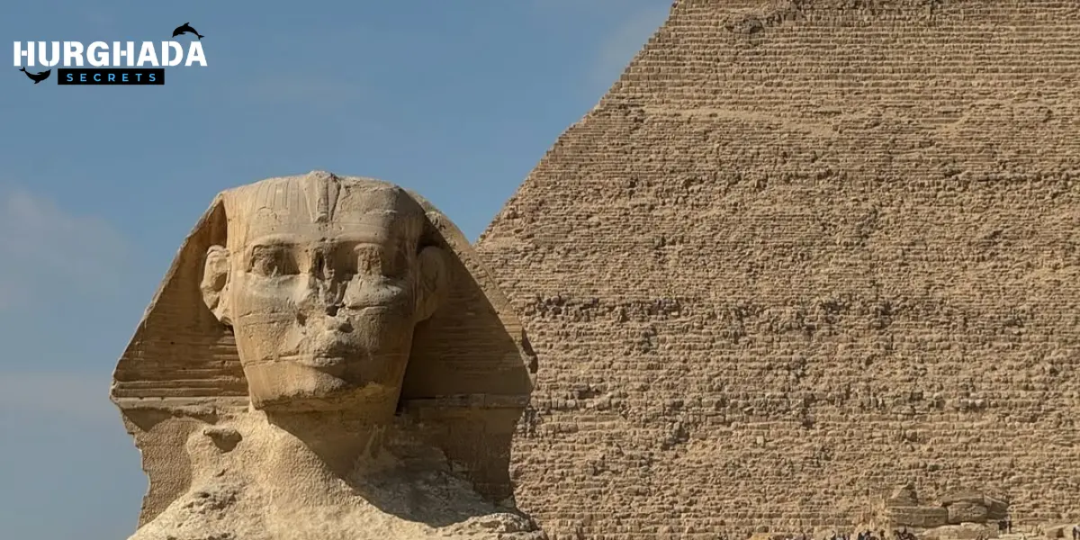Sphinx in front of the pyramid
