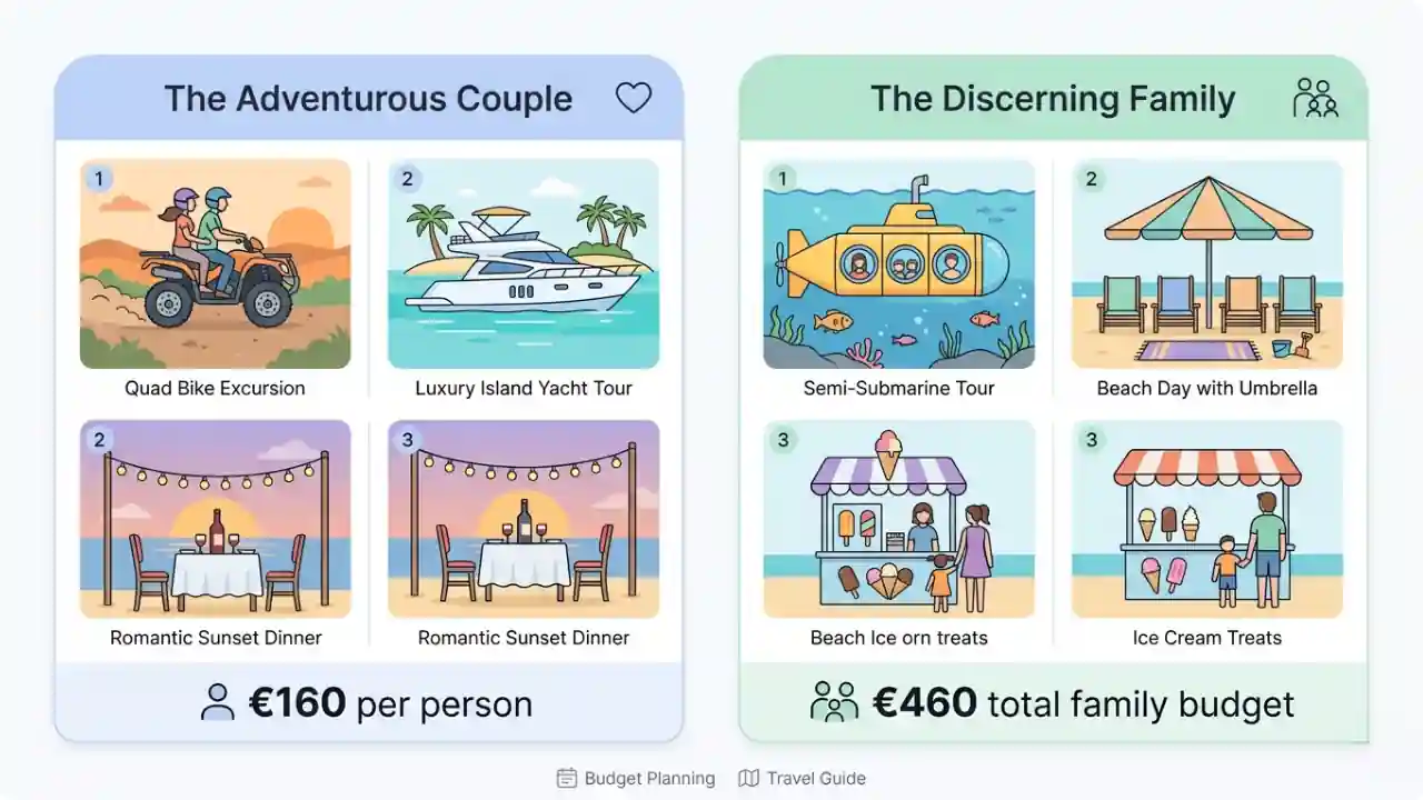 7-day Hurghada spending money budget breakdown infographic
